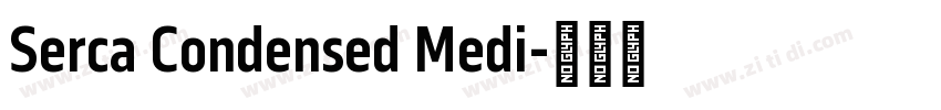 Serca Condensed Medi字体转换